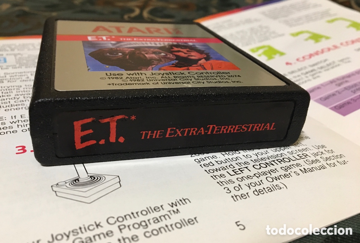 Videojuegos y consolas: E.T. ATARI 2600 VIDEOJUEGO CONSOLA 1982 - Foto 2