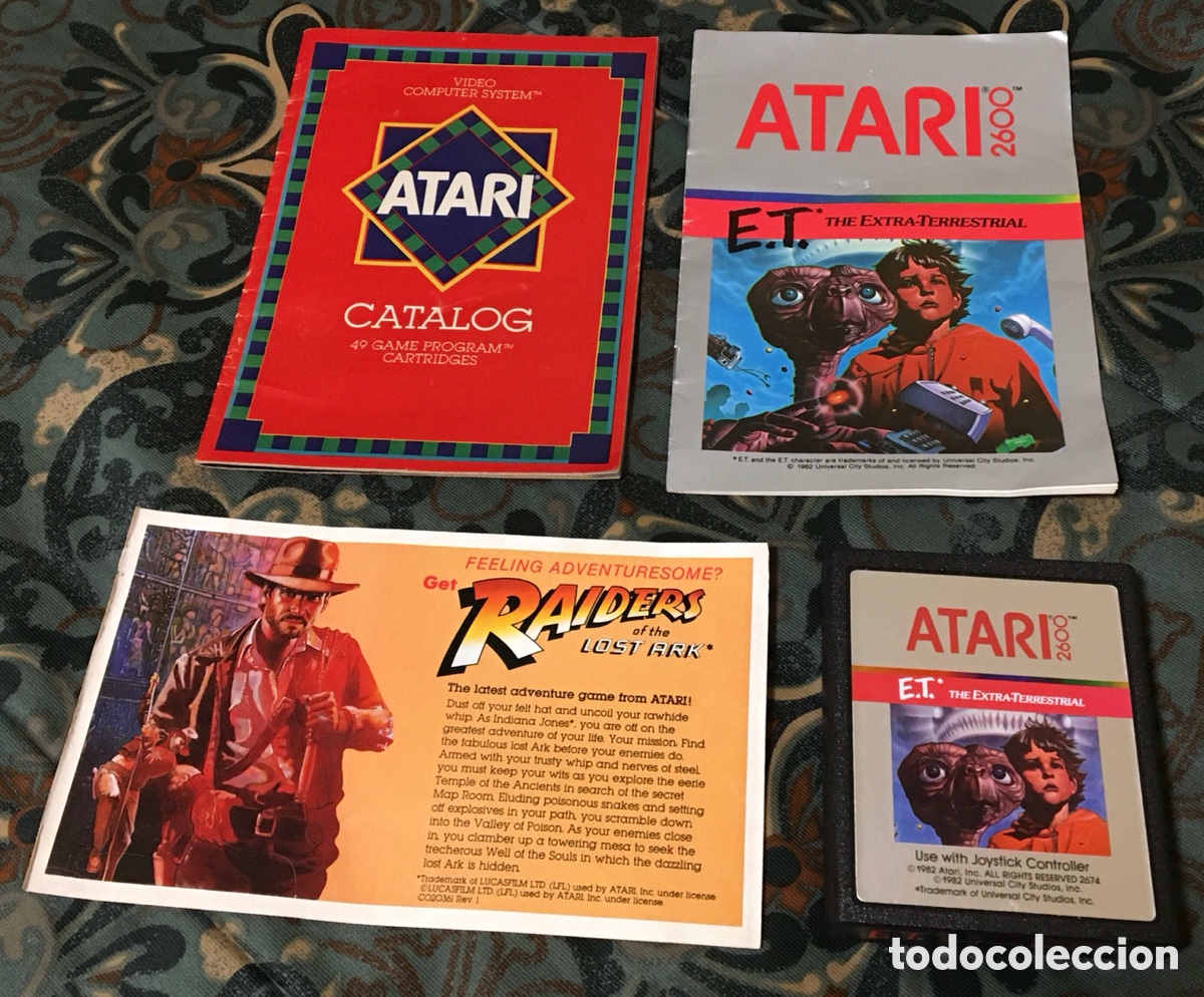 Videojuegos y consolas: E.T. ATARI 2600 VIDEOJUEGO CONSOLA 1982 - Foto 8