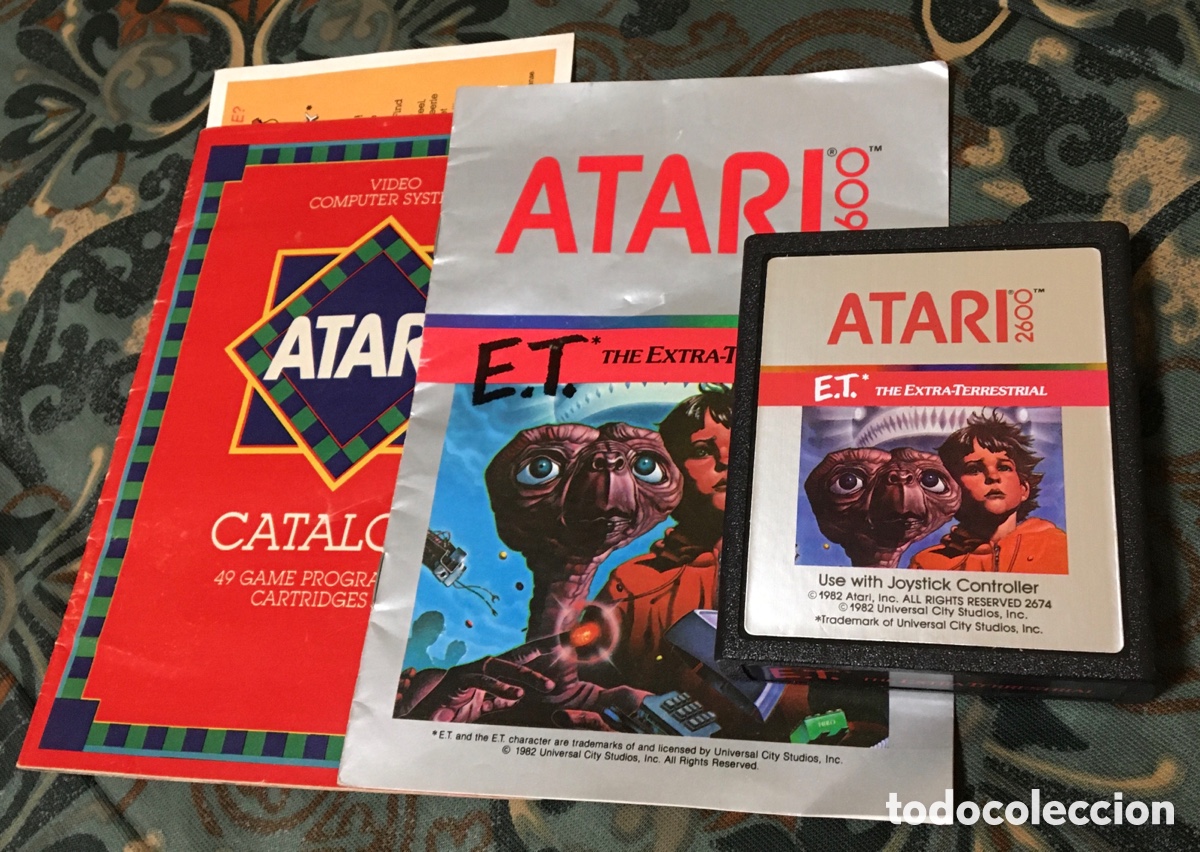 Videojuegos y consolas: E.T. ATARI 2600 VIDEOJUEGO CONSOLA 1982 - Foto 9