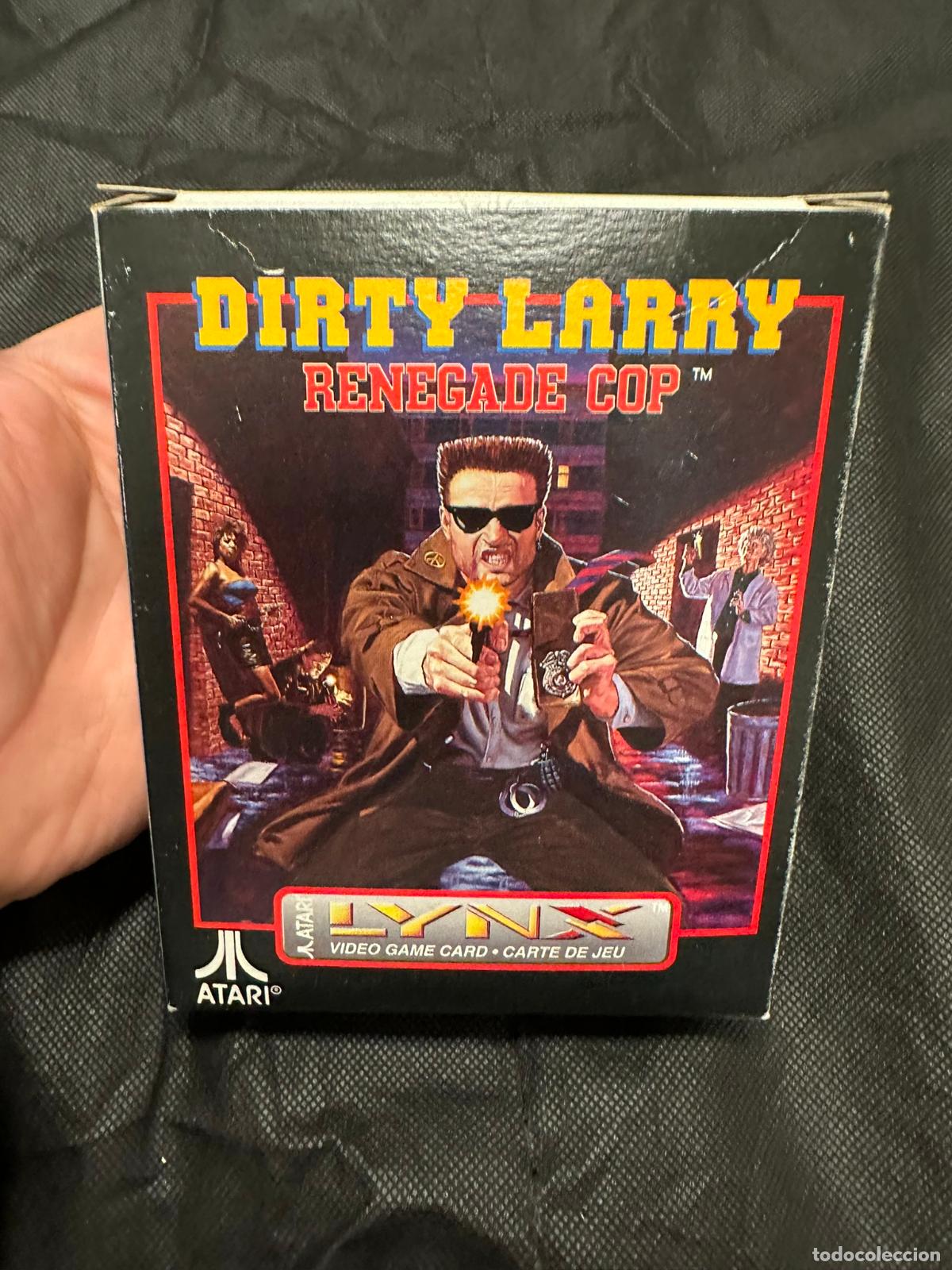 Videojuegos y consolas: Dirty Larry - Renegade Cop - Atari Lynx Completo - - Foto 1