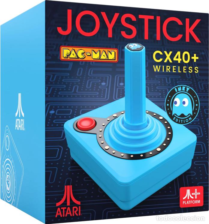 Videojuegos y Consolas: Pac-Man CX40+ Wireless Joystick Azul juego juegos Atari leer oferta descuento