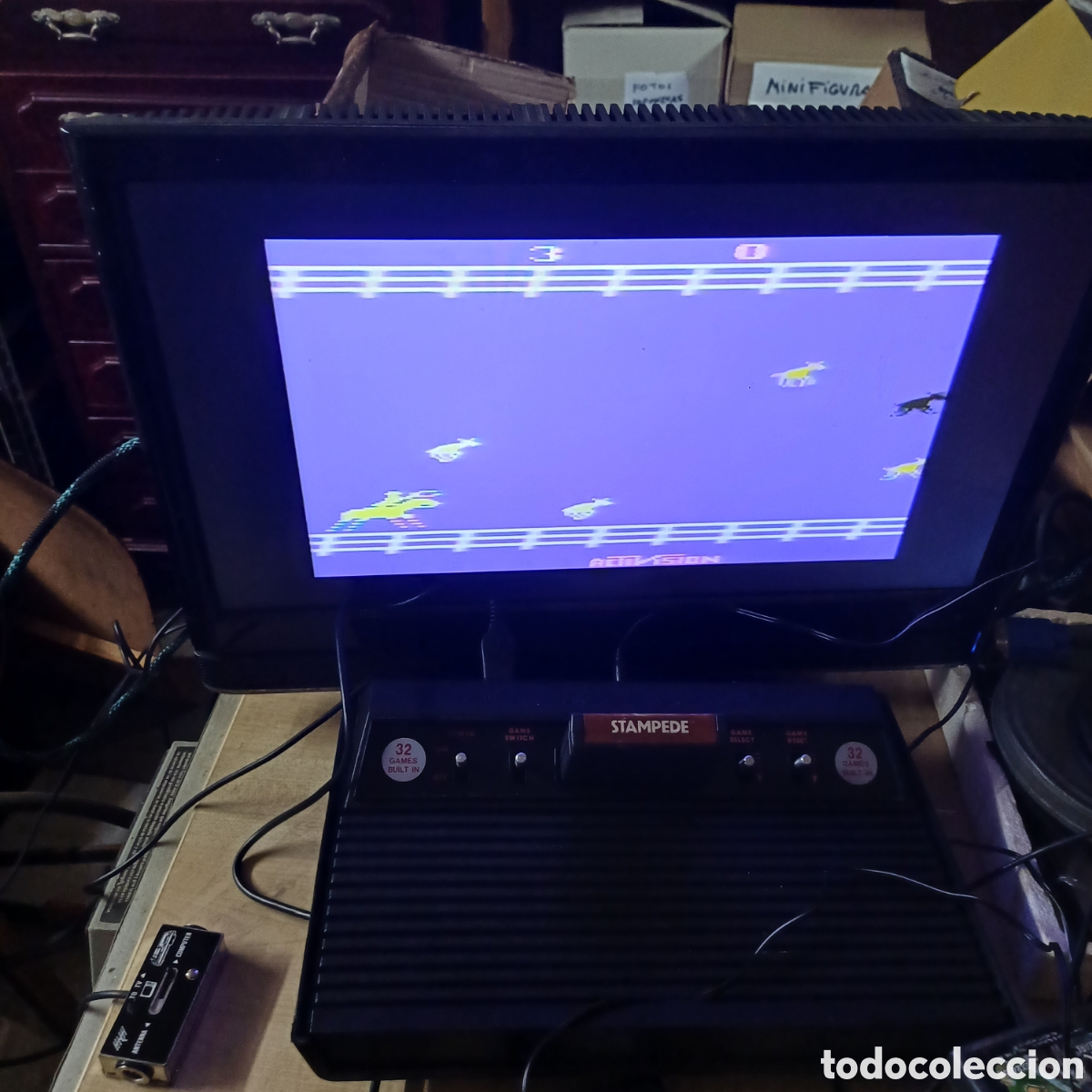 Videojuegos y consolas: Cartucho videojuego Atari 2600 stampede probado y funcionando - Foto 5