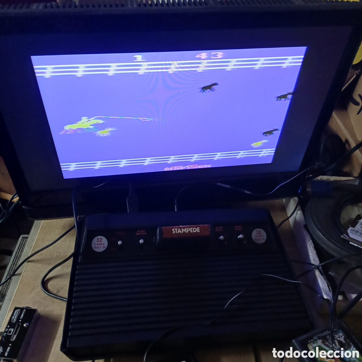 Videojuegos y consolas: Cartucho videojuego Atari 2600 stampede probado y funcionando - Foto 7