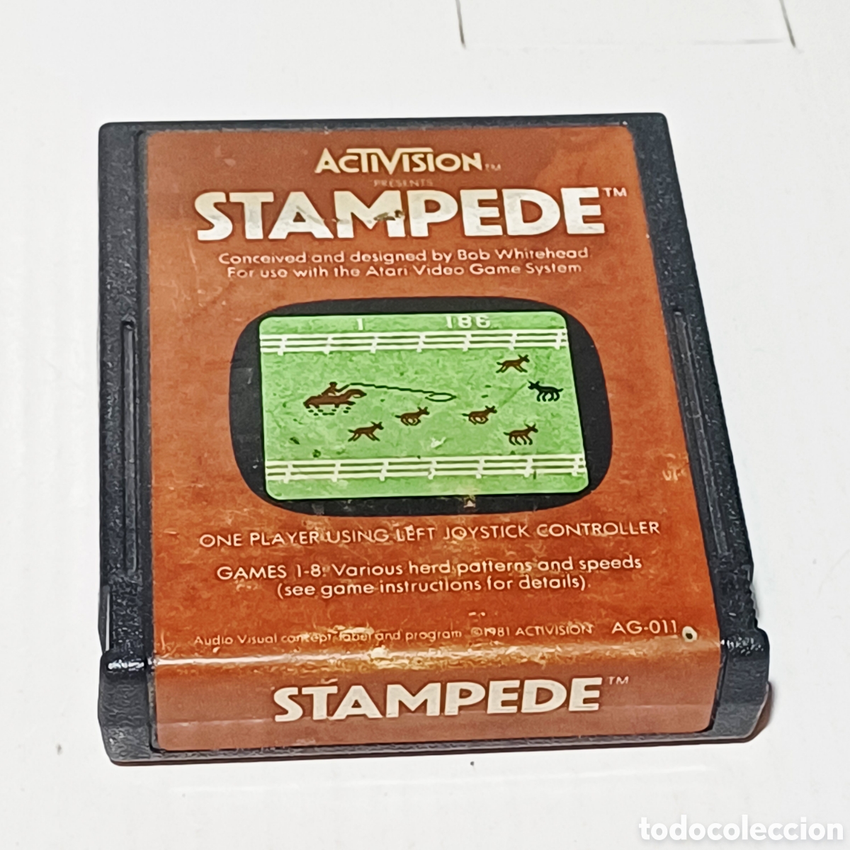 Videojuegos y Consolas: Cartucho videojuego Atari 2600 stampede probado y funcionando