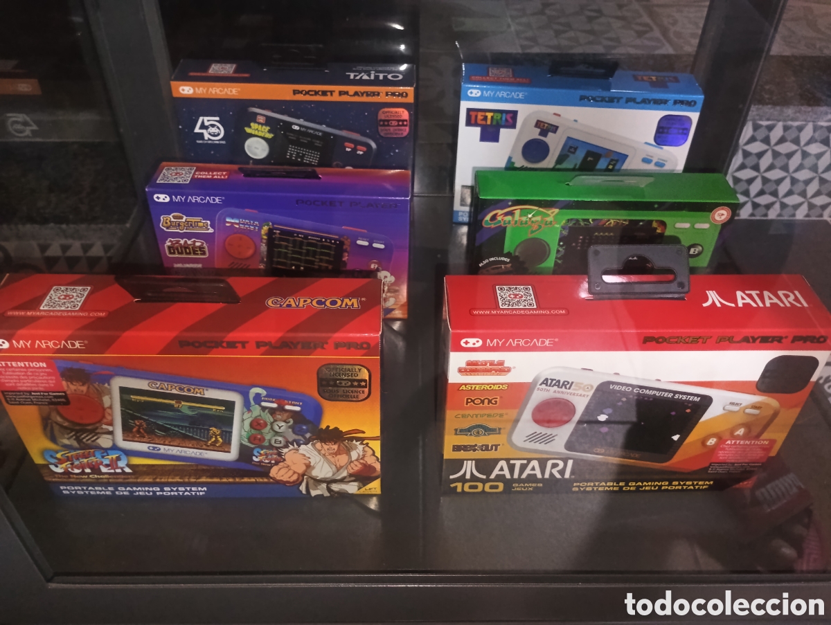 Videojuegos y Consolas: Precintadas Lote 6 Consolas Port&aacute;tiles My Arcade Impecables en vitrina