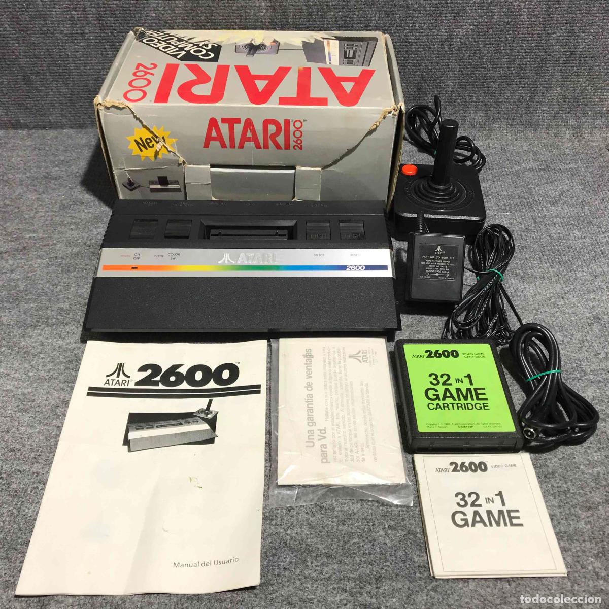 Videojuegos y Consolas: CONSOLA ATARI 2600 JR+32 IN 1 CON CAJA E INSTRUCCIONES