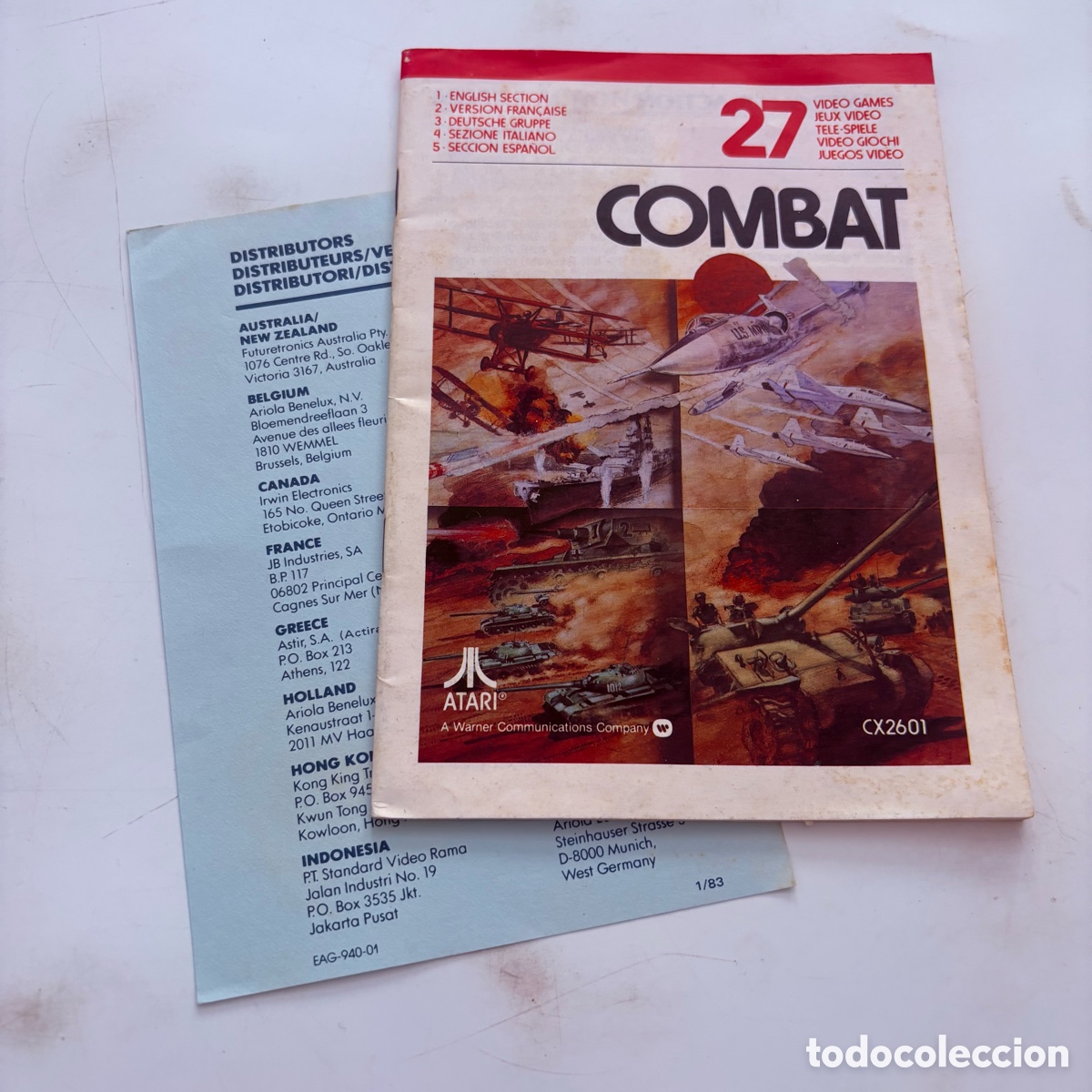 Videojuegos y Consolas: manual de instrucciones original atari combat 27