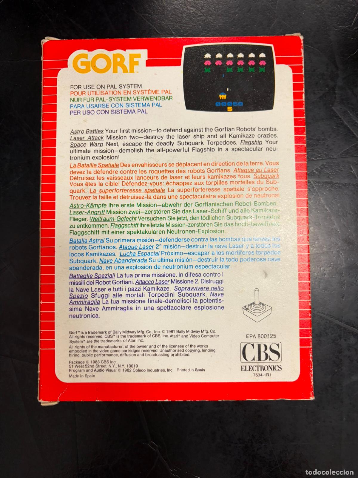 Videojuegos y consolas: Gorf - Atari 2600 - Con caja y manual - Foto 9