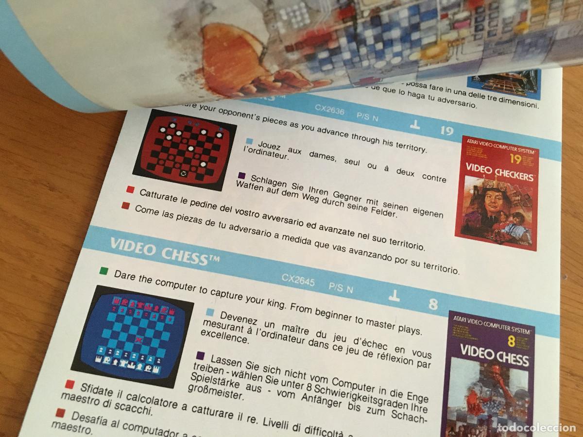 Videojuegos y consolas: Cat&aacute;logo Atari 2600 y panfleto en castellano de E.T. para Atari 2600. - Foto 5