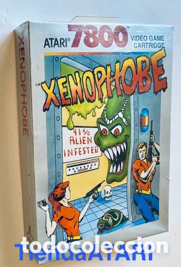 Jeux Vid&eacute;o et Consoles: XENOPHOBE [ATARI Corp / Bally MidWay] 1989 [PAL] [ATARI 7800] El Corte Ingl&eacute;s [PRECINTADO] CX7858