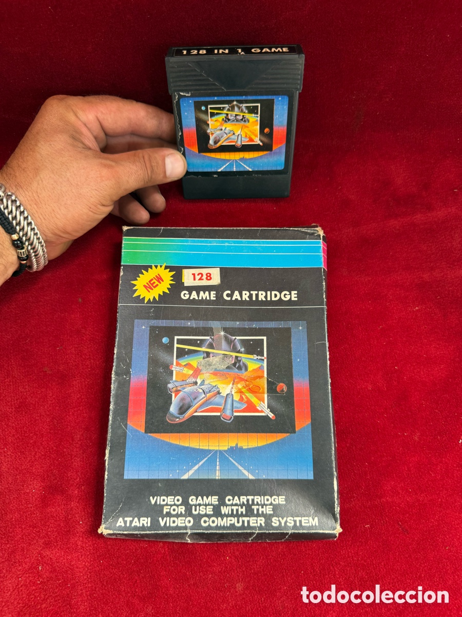 Videojuegos y consolas: Antiguo cartucho multijuegos de consola Atari 128 juegos!