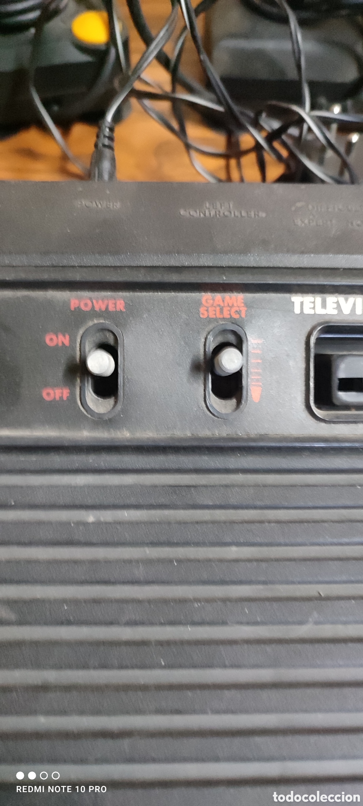 Videojuegos y consolas: Antigua consola Clonica de Atari con dos mandos y 3 joysticks. No probada - Foto 8