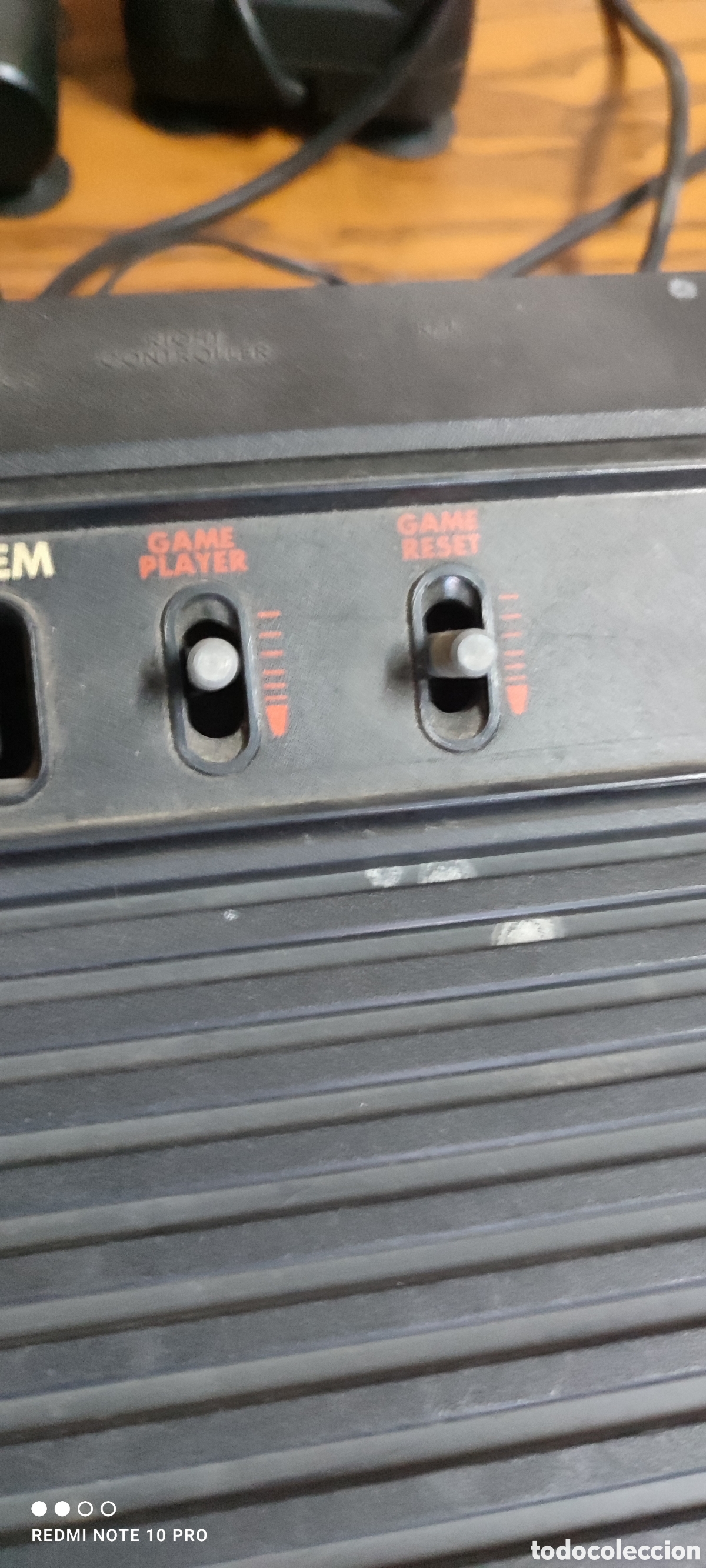 Videojuegos y consolas: Antigua consola Clonica de Atari con dos mandos y 3 joysticks. No probada - Foto 10