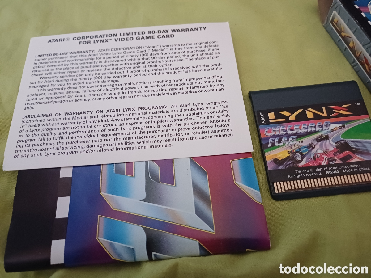 Videojuegos y consolas: Checkered flag atari lynx - Foto 3