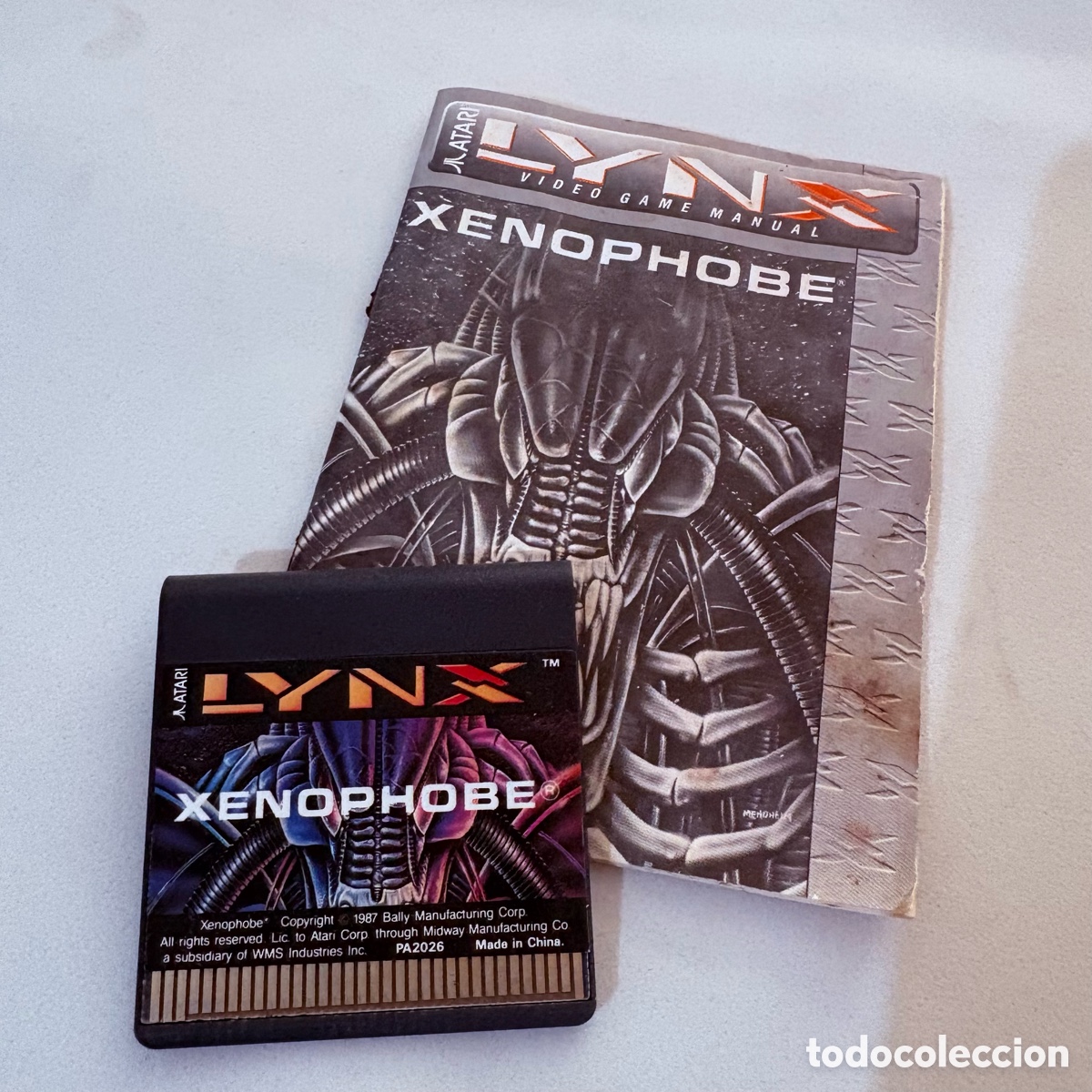 Videojuegos y consolas: juego para la consola atari lynx xenophobe con manual de instrucciones