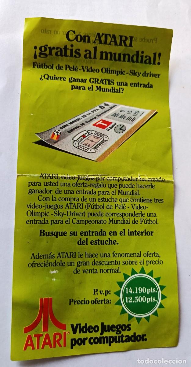 Videojuegos y consolas: folleto publicitario antiguo en espa&ntilde;ol de la consola Atari Video Computer System (ATARI 2600) - Foto 4