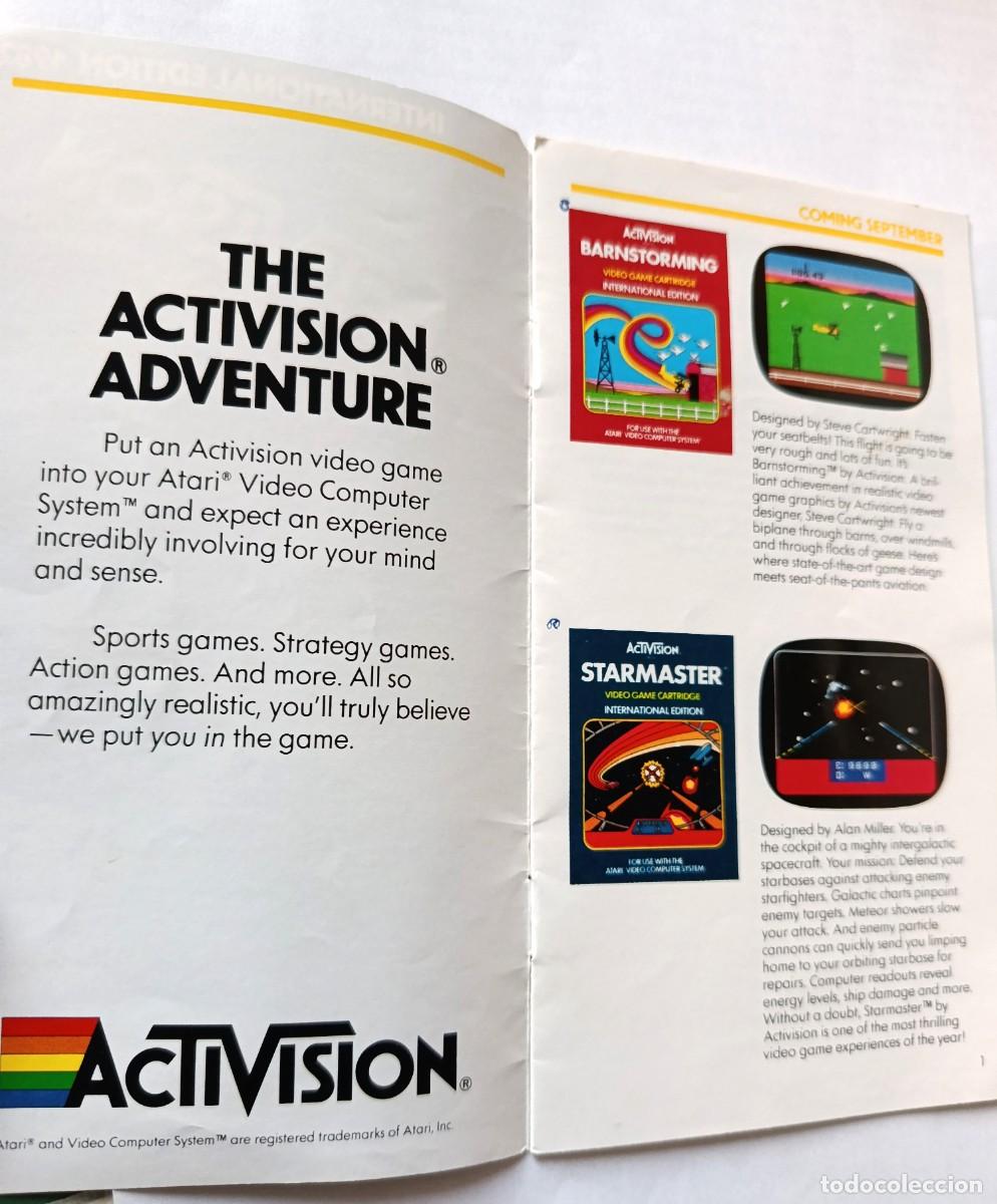 Videojuegos y consolas: Antiguo Cat&aacute;logo ACTIVISION en espa&ntilde;ol para consola Atari Video Computer System (ATARI 2600) - Foto 2
