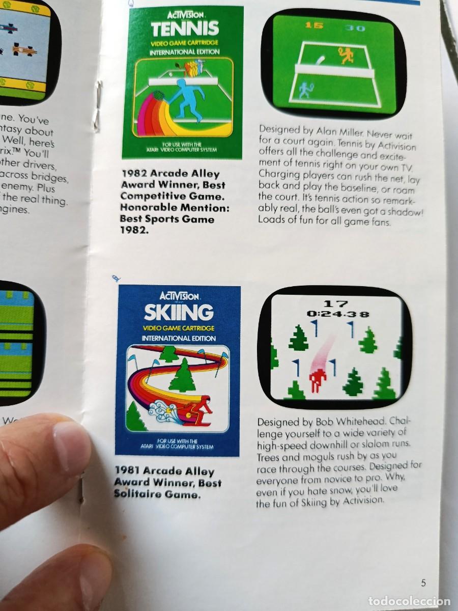 Videojuegos y consolas: Antiguo Cat&aacute;logo ACTIVISION en espa&ntilde;ol para consola Atari Video Computer System (ATARI 2600) - Foto 3