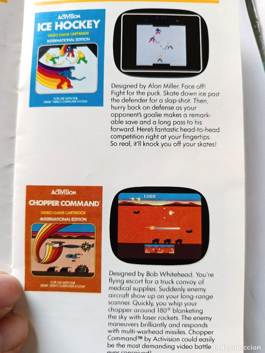 Videojuegos y consolas: Antiguo Cat&aacute;logo ACTIVISION en espa&ntilde;ol para consola Atari Video Computer System (ATARI 2600) - Foto 5