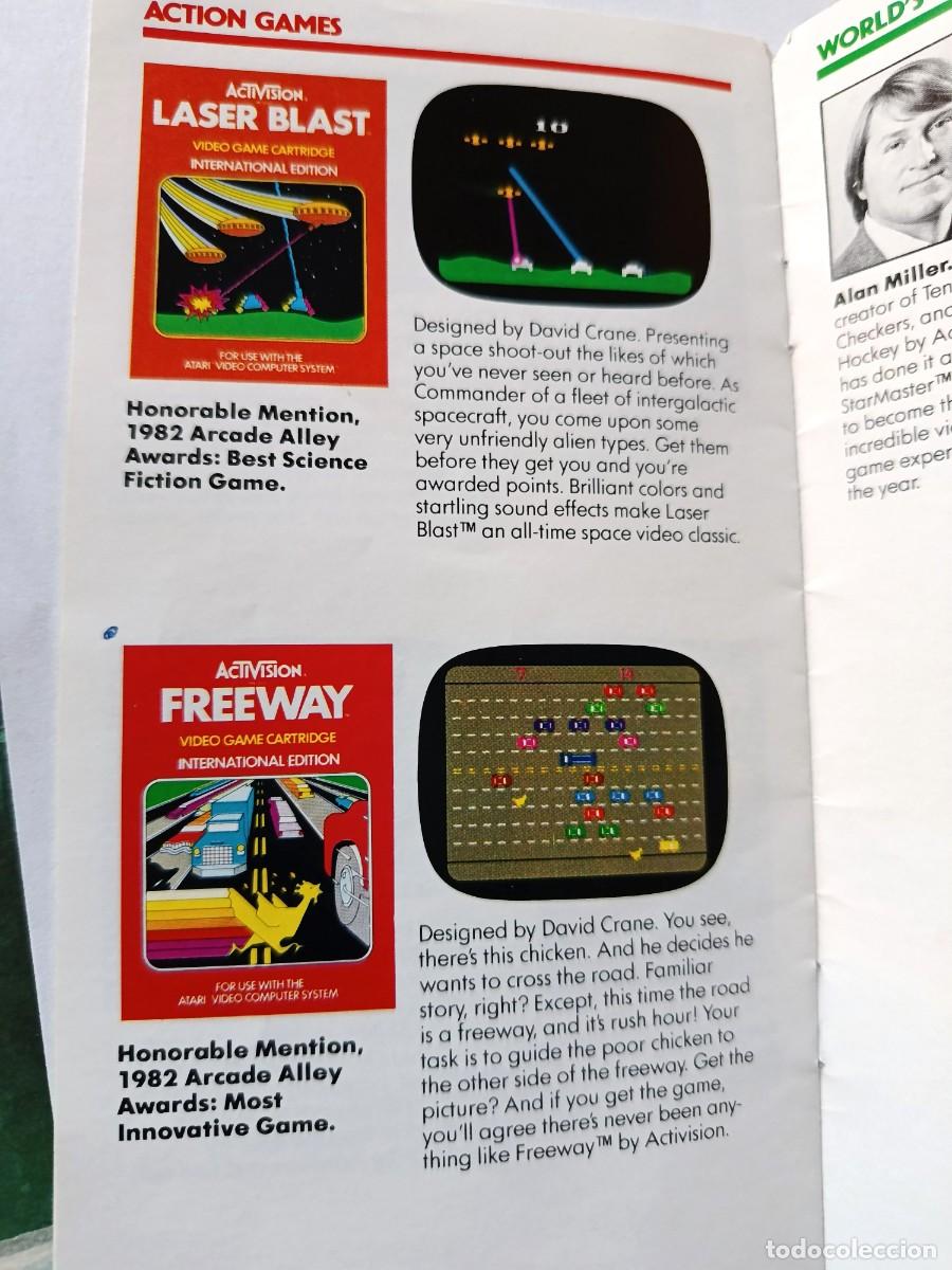 Videojuegos y consolas: Antiguo Cat&aacute;logo ACTIVISION en espa&ntilde;ol para consola Atari Video Computer System (ATARI 2600) - Foto 6