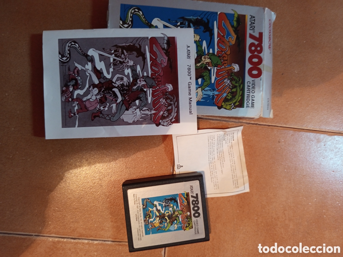Videojuegos y consolas: Lote atari 7800 con 4 juegos - Foto 26