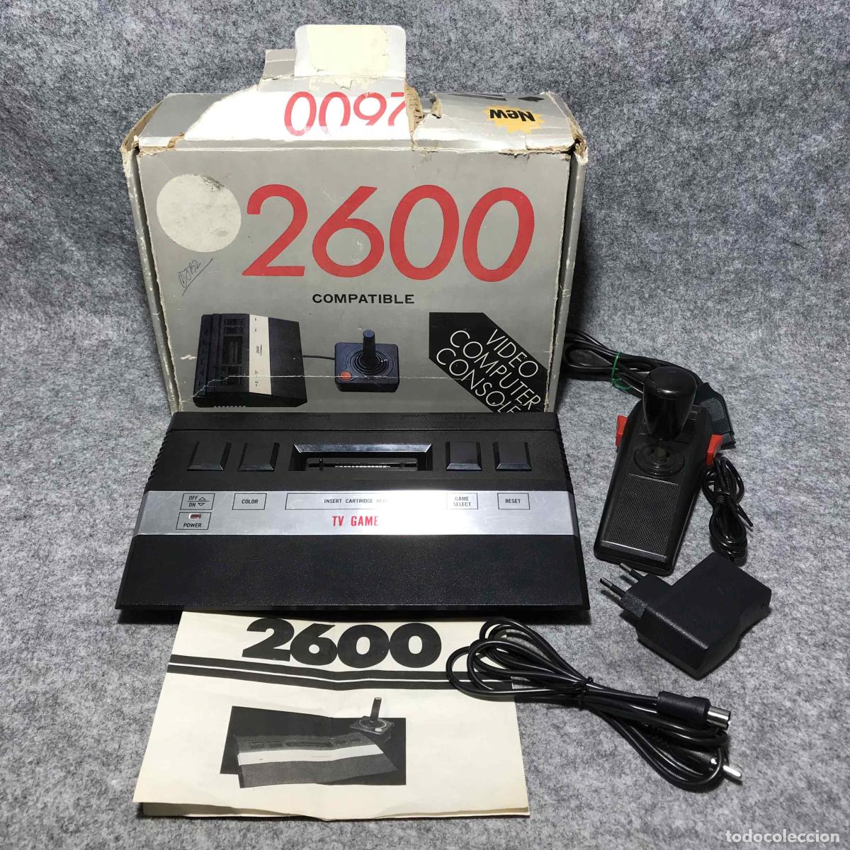 Videojuegos y consolas: CONSOLA ATARI 2600 COMPATIBLE CON CAJA