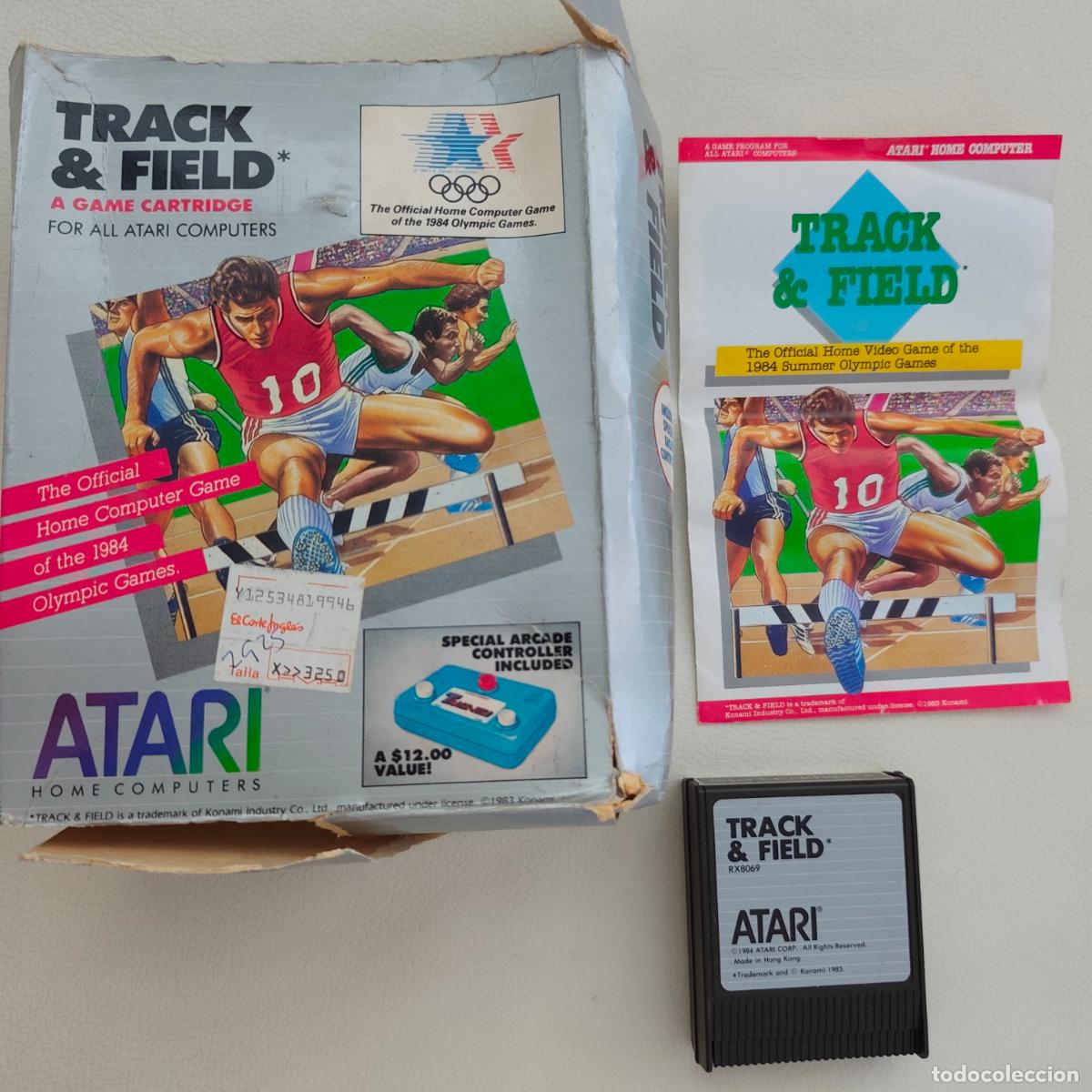 Videojuegos y consolas: juego track & field RX8069 para consola Atari 400/800/XL/XE de 1983 con caja y manual
