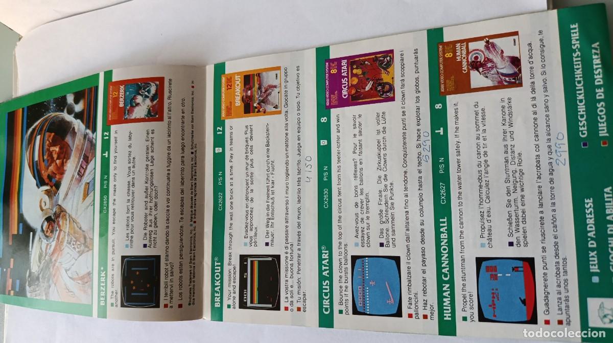 Videojuegos y consolas: CAT&Aacute;LOGO DE JUEGOS ORIGINAL de la consola Atari Video Computer System (ATARI 2600) - Foto 7