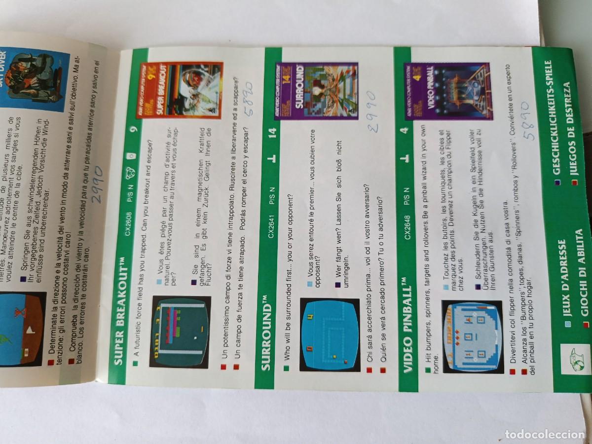 Videojuegos y consolas: CAT&Aacute;LOGO DE JUEGOS ORIGINAL de la consola Atari Video Computer System (ATARI 2600) - Foto 9