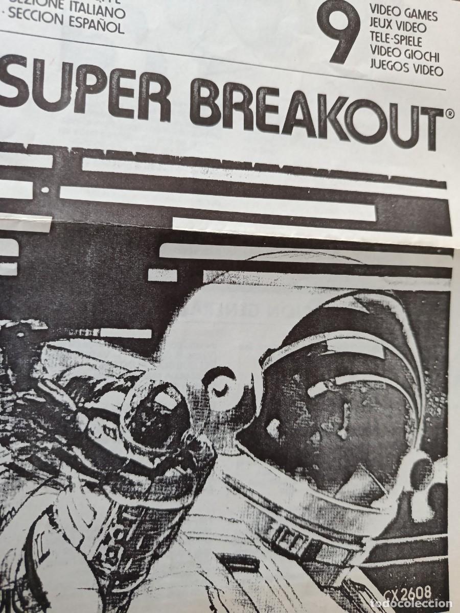 Videojuegos y consolas: INSTRUCCIONES SUPER BREAKOUT en espa&ntilde;ol consola Atari Video Computer System (ATARI 2600) - Foto 3