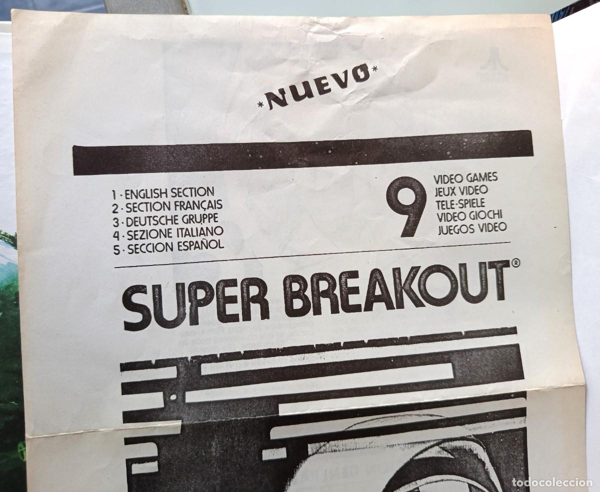 Videojuegos y consolas: INSTRUCCIONES SUPER BREAKOUT en espa&ntilde;ol consola Atari Video Computer System (ATARI 2600) - Foto 4