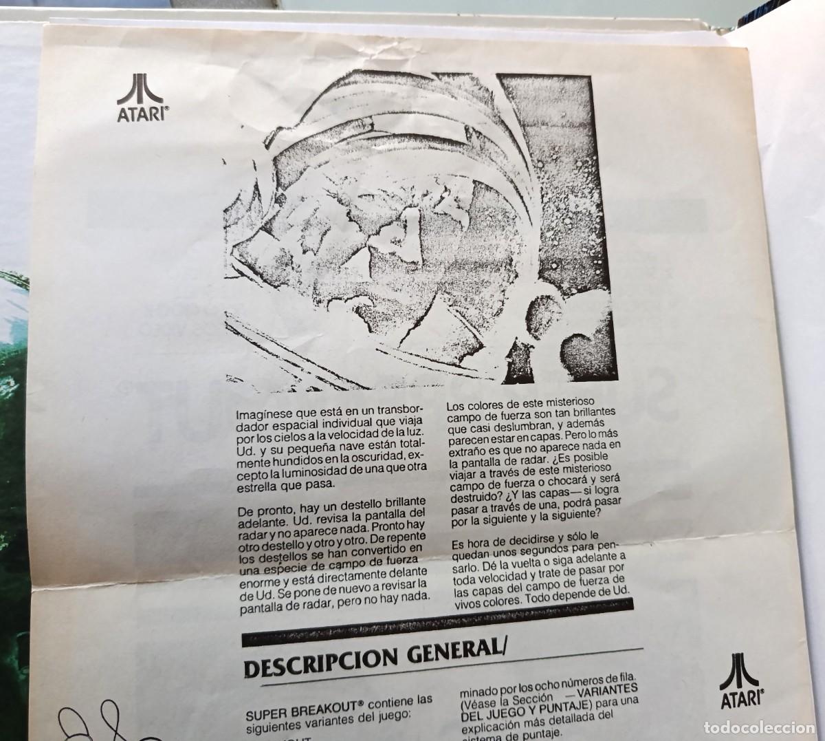 Videojuegos y consolas: INSTRUCCIONES SUPER BREAKOUT en espa&ntilde;ol consola Atari Video Computer System (ATARI 2600) - Foto 7