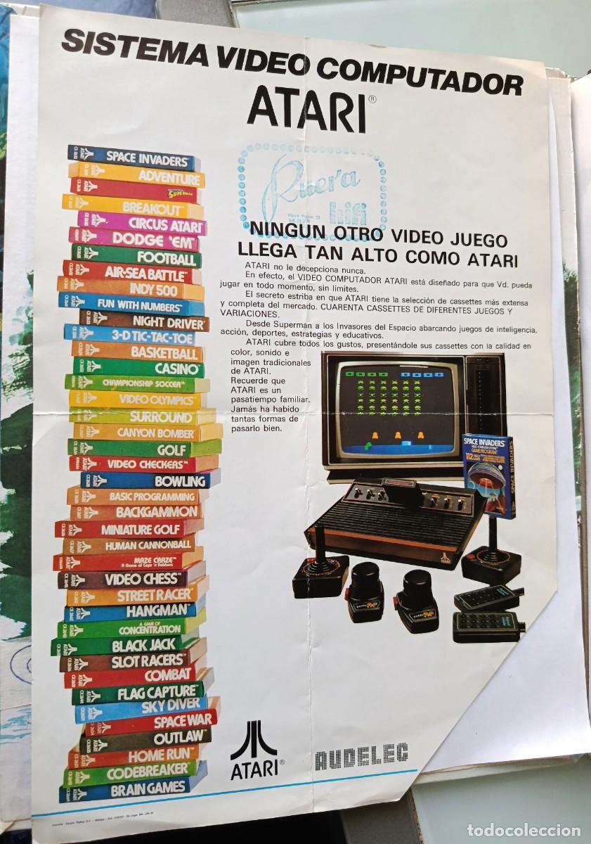 Videojuegos y consolas: folleto publicitario antiguo en espa&ntilde;ol de la consola Atari Video Computer System (ATARI 2600)