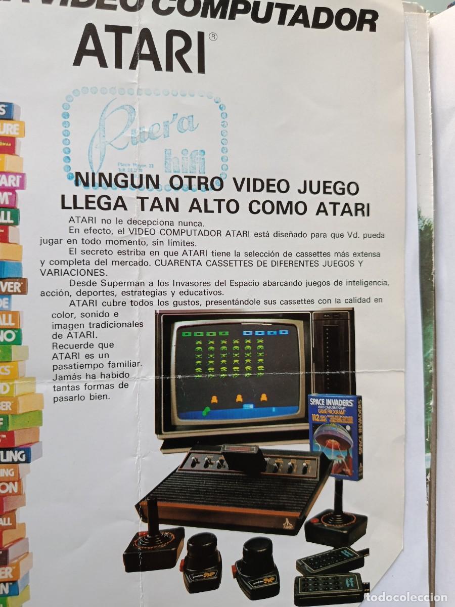 Videojuegos y consolas: folleto publicitario antiguo en espa&ntilde;ol de la consola Atari Video Computer System (ATARI 2600) - Foto 3