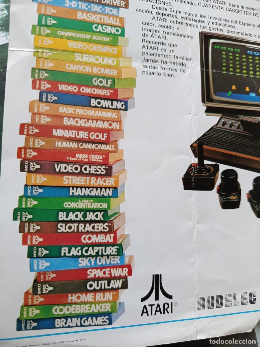 Videojuegos y consolas: folleto publicitario antiguo en espa&ntilde;ol de la consola Atari Video Computer System (ATARI 2600) - Foto 4