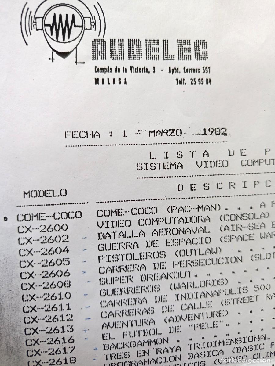 Videojuegos y consolas: HOJA DE PRECIOS Y REFERENCIAS en espa&ntilde;ol de la consola Atari Video Computer System (ATARI 2600) - Foto 2