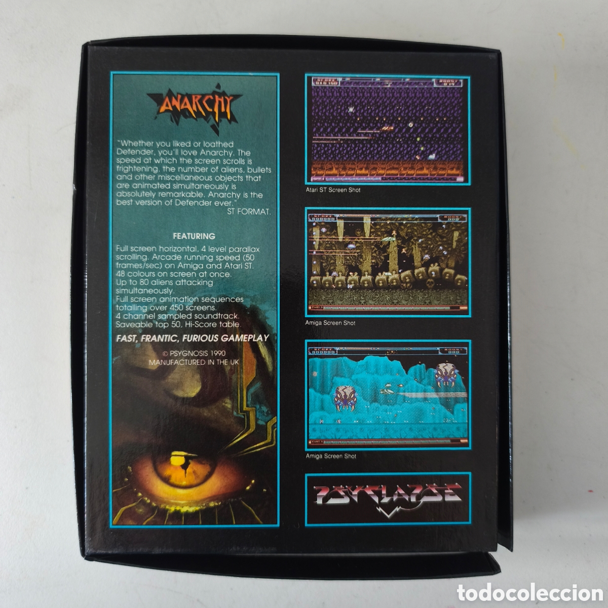 Videojuegos y consolas: ATARI ST, Anarchy, Psygnosis 1990, Colour Version, caja+manual+disco - Foto 2