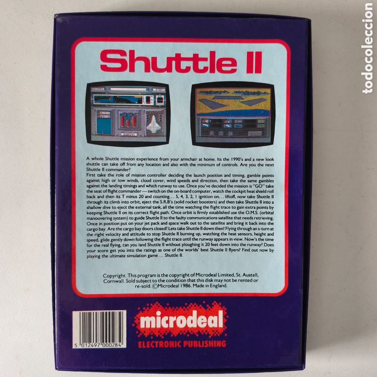 Videojuegos y consolas: SHUTTLE II &ndash; ATARI ST &ndash; MICRODEAL &ndash; 1987 &ndash; ORIGINAL CON DISCO Y MANUAL, a&ntilde;o 1987 - Foto 2