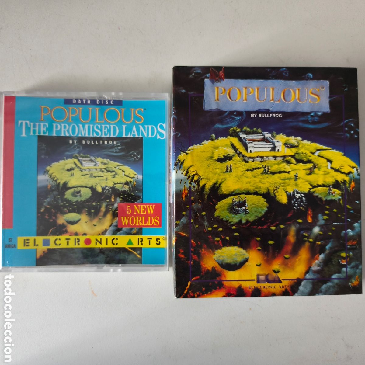Videojuegos y consolas: Atari ST &ndash; Populous + The Promised Lands &ndash; Bullfrog / Electronic Arts