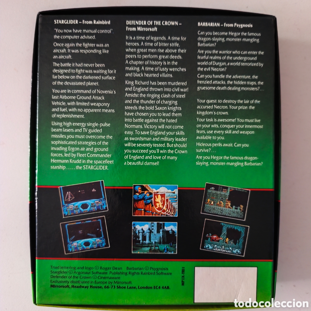 Videojuegos y consolas: ATARI ST &ndash; TRIAD VOLUME 1, STARGLIDER + BARBARIAN &ndash; EDICI&Oacute;N ORIGINAL + COPIA DEFENDER - Foto 2