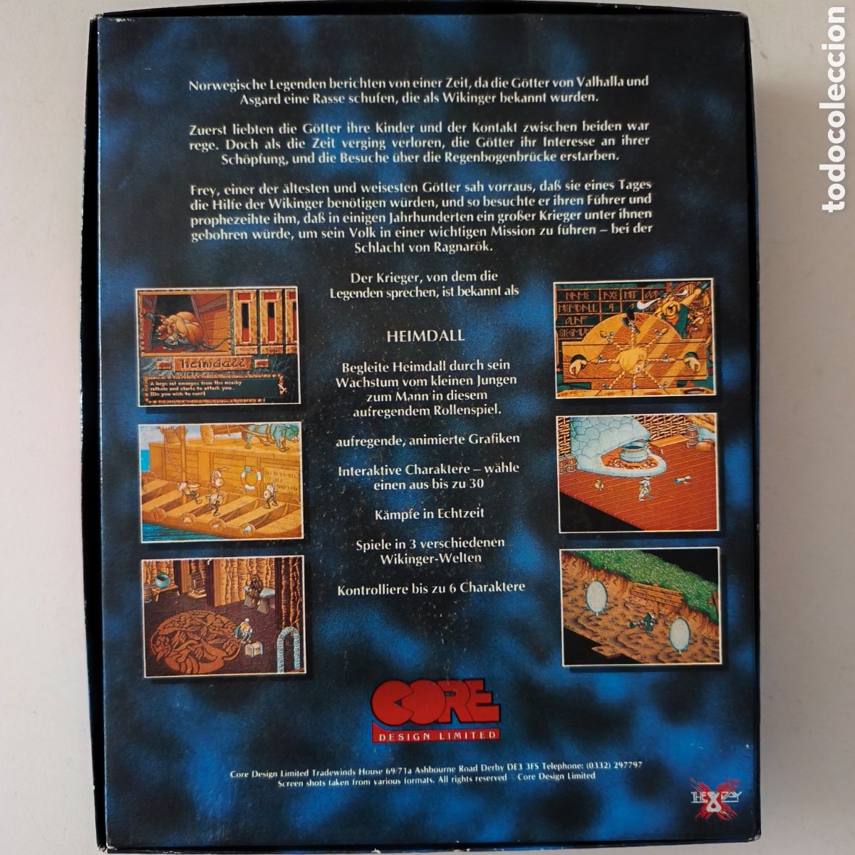 Videojuegos y consolas: ATARI ST - HEIMDALL, CORE DESIGN, EDICI&Oacute;N ALEMANA, 5 DISQUETES + MAPA + C&Oacute;MIC (COMPLETO) - Foto 2