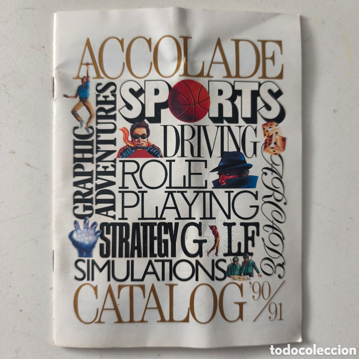 Videojuegos y consolas: Folleto ACCOLADE SPORTS / DRIVING / ROLE PLAYING / STRATEGY / SIMULATIONS 1990/1991