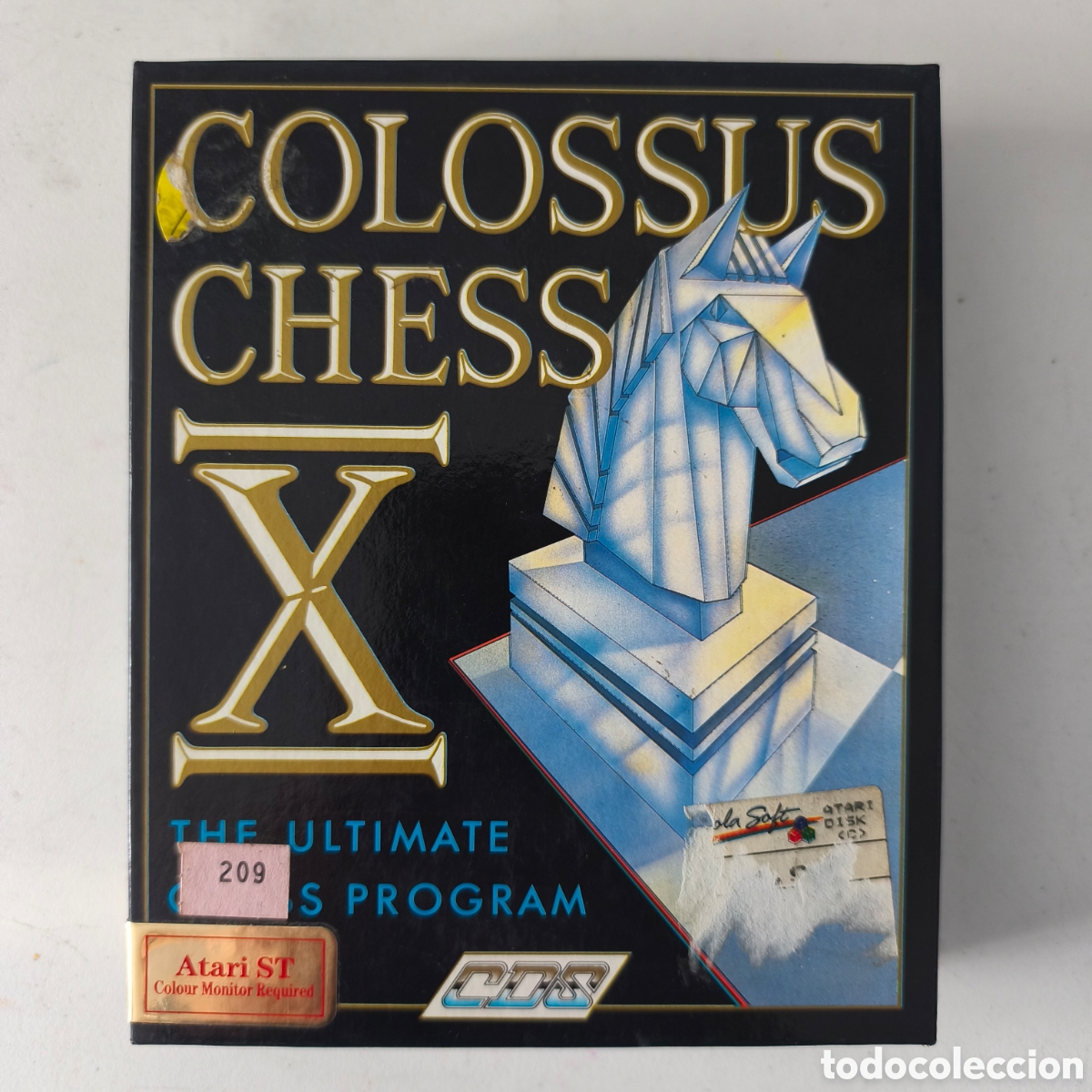Videojuegos y consolas: ATARI ST - COLOSSUS CHESS X, CDS SOFTWARE, 2 DISQUETES ORIGINAL DE 1988
