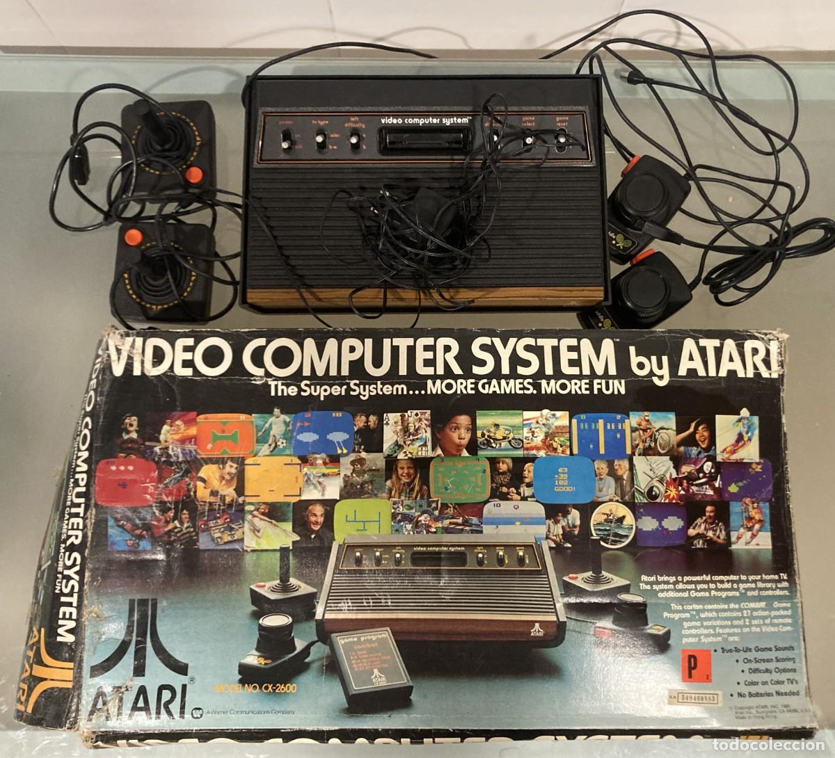 Videojuegos y consolas: CONSOLA ATARI CX - 2600 EN CAJA + 4 JUEGOS &ndash; IGNORAMOS SI FUNCIONAN, NO PROBADOS -