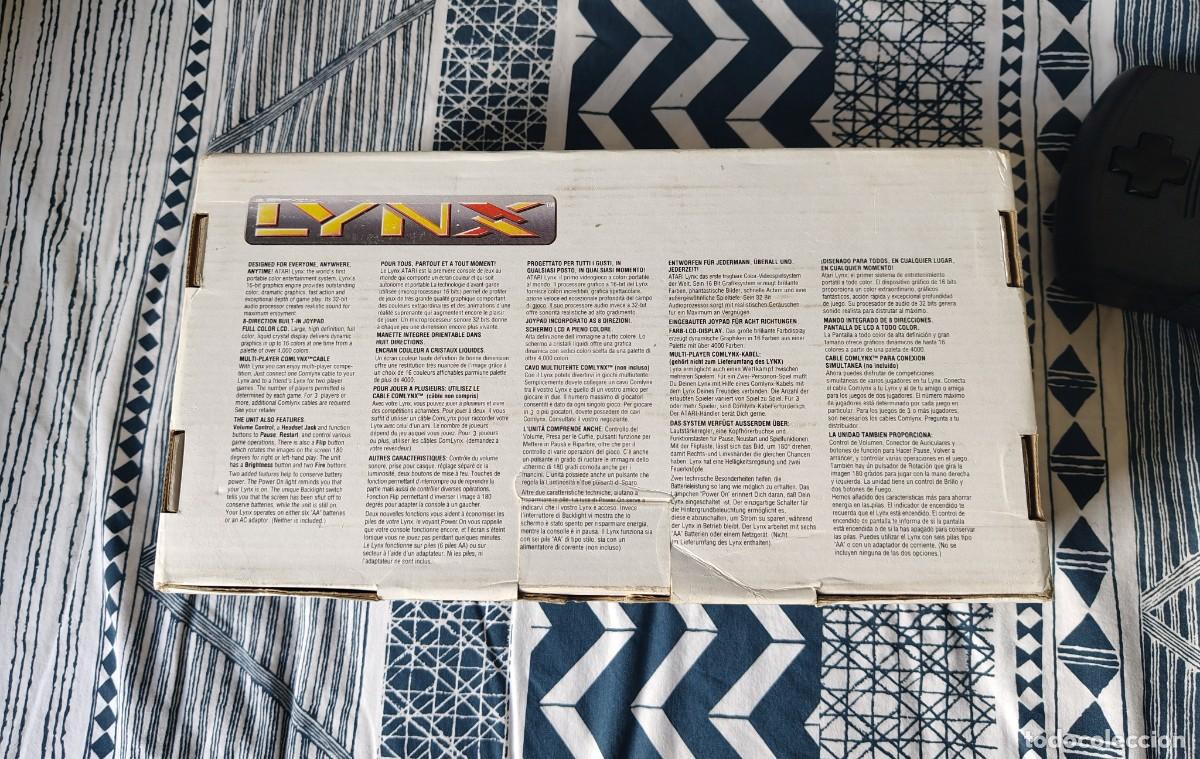 Videojuegos y consolas: CONSOLA ATARI LYNX - COMPLETA Y FUNCIONANDO CORRECTAMENTE - Foto 3