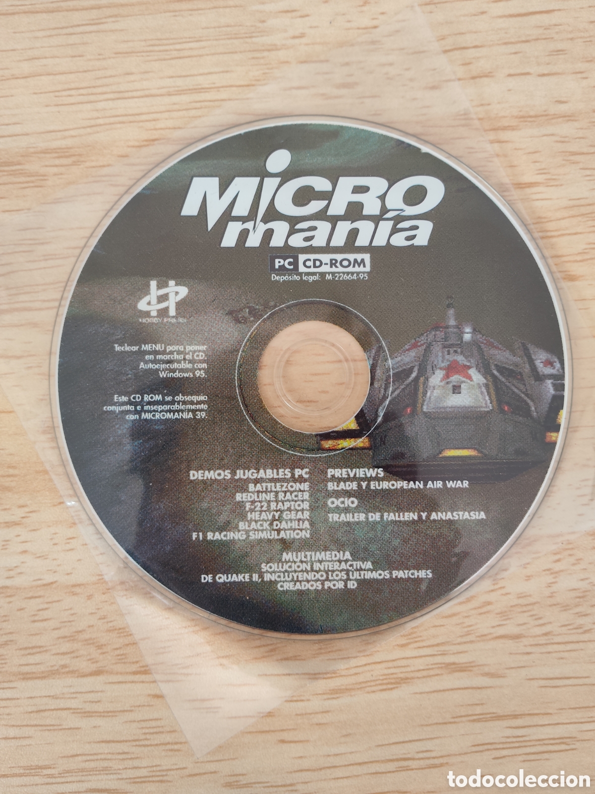 Videojuegos y consolas: CD PC Microman&iacute;a N39 Demos Quake II Blade 1998 - Foto 1