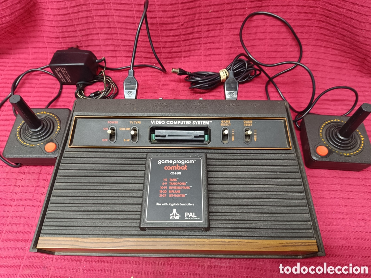 Videojuegos y consolas: VIDEO CONSOLA ATARI MODEL CX-2600 AP + 2 MANDOS + 1 JUEGO, VER FOTOS Y DESCRIPCION