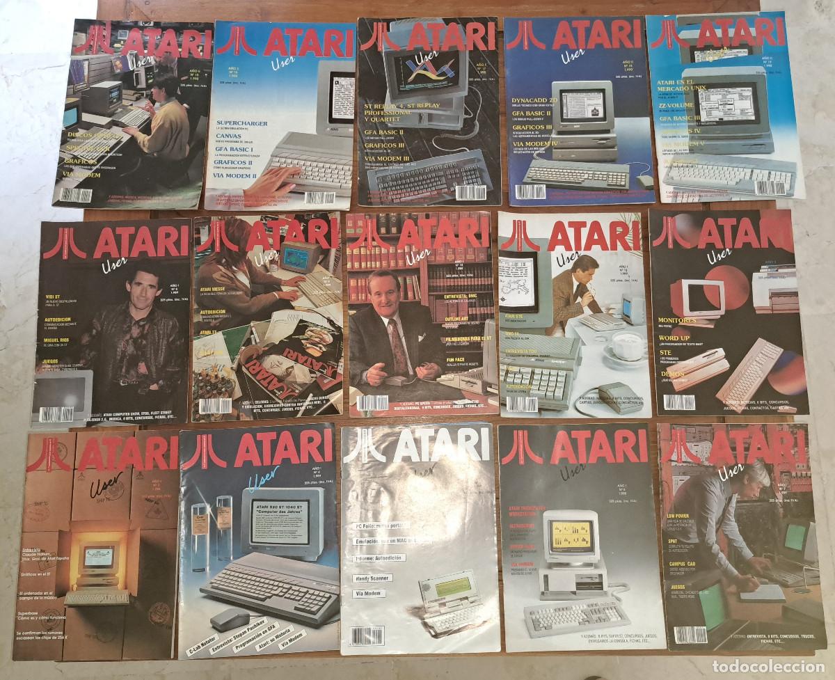 Videojuegos y consolas: LOTE REVISTAS ATARI - 20 REVISTAS - A&Ntilde;OS 80 y 90 - REVISTAS DE LOS USUARIOS