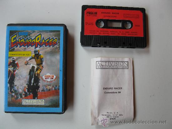 Videojuegos y consolas: &rdquo;ENDURO RACER&rdquo; - JUEGO PARA COMMODORE 64 - CON INSTRUCCIONES. - Foto 1