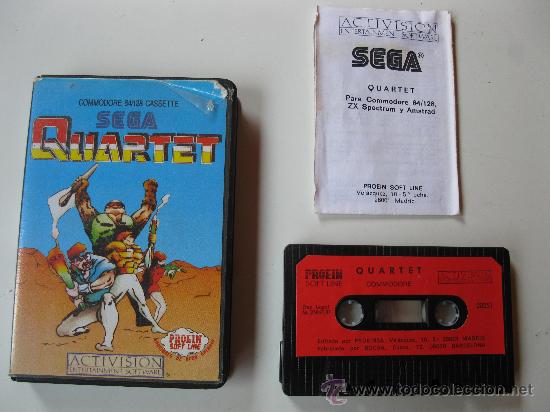 Videojuegos y consolas: &rdquo;QUARTET&rdquo; - SEGA - JUEGO PARA COMMODORE 64 - CON INSTRUCCIONES. - Foto 1